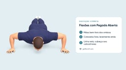Flexões com Pegada Aberta
