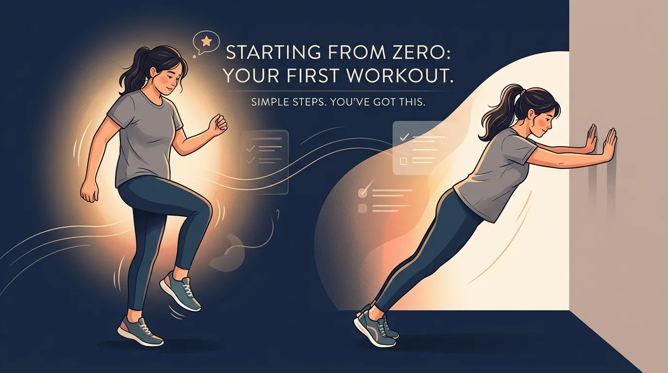 Absolute Beginner First Workout — from How to Start Working Out When You've Never Exercised Before