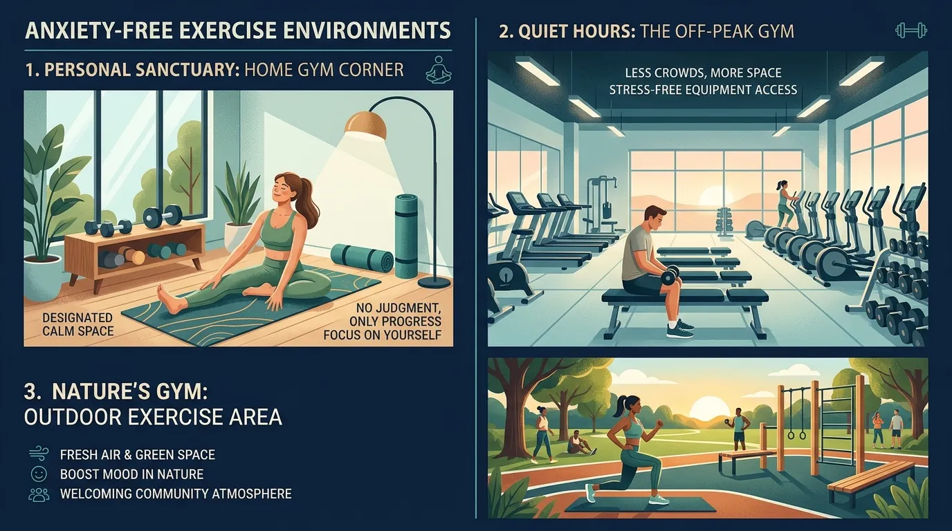 Comfortable Workout Spaces — visual guide for the 7 Strategies That Actually Work section