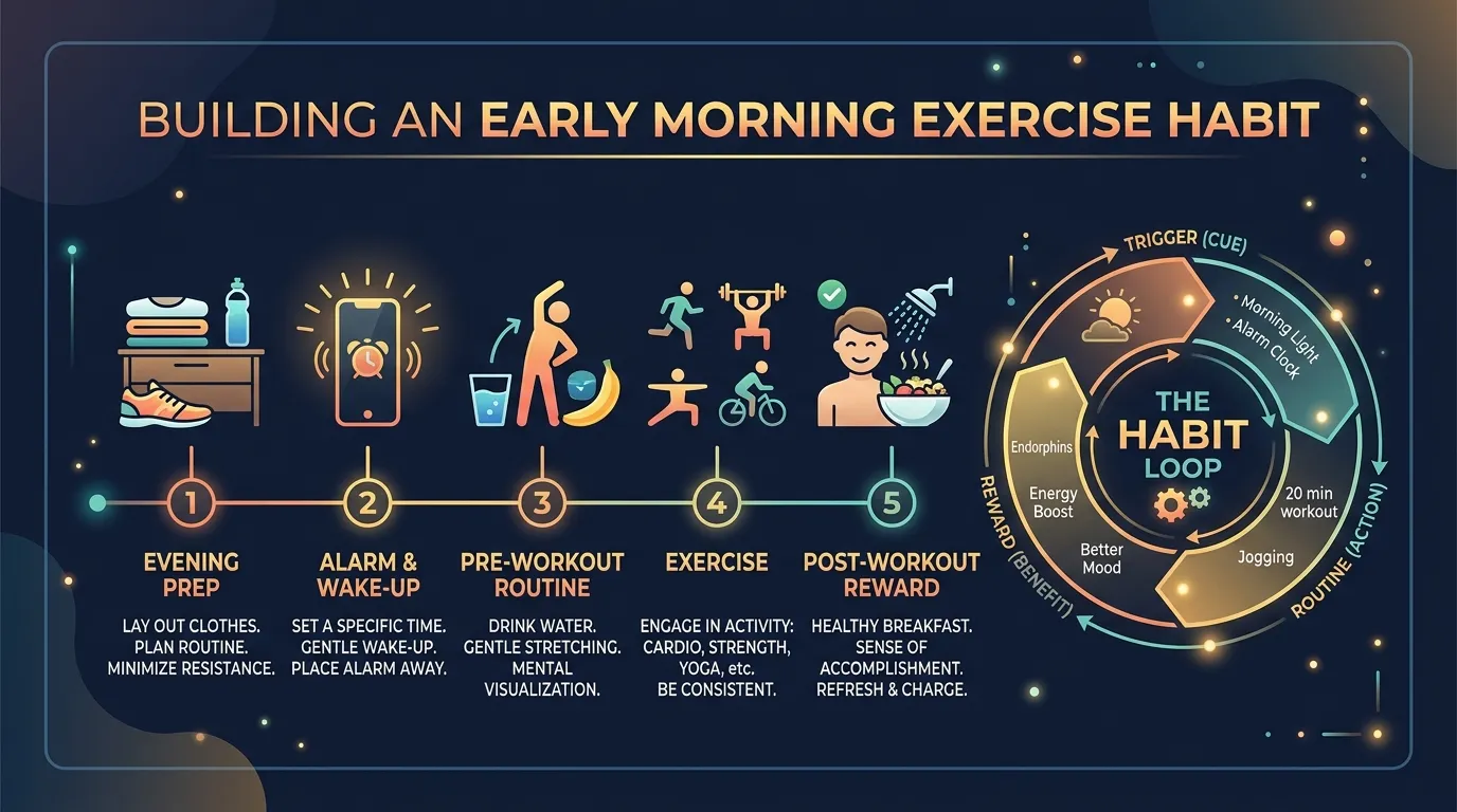 Early Morning Exercise Habit — from How to Build a Morning Workout Habit