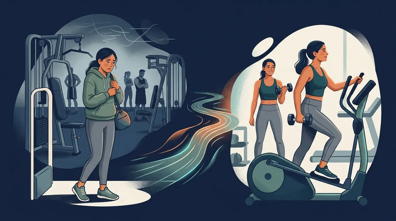 Gym Intimidation Anxiety — from Gym Anxiety: What It Is and How to Beat It