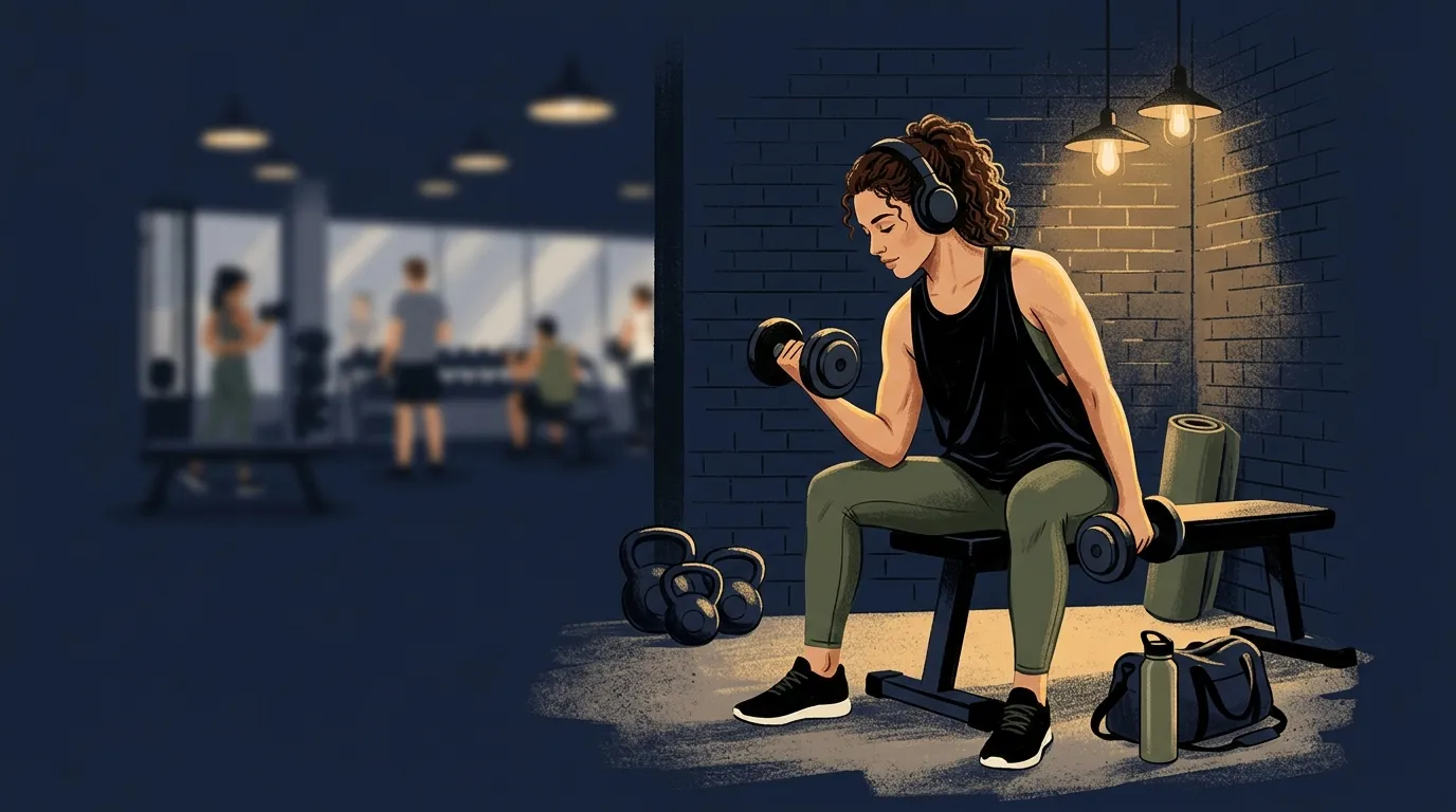 Social Anxiety Fitness Comfort — visual guide for the What Gym Anxiety Actually Feels Like section