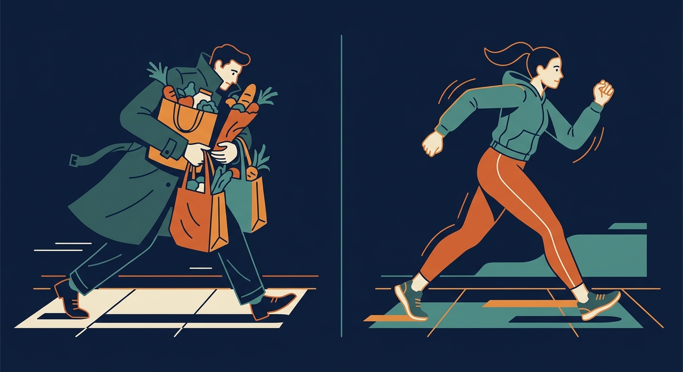 Comparison of health outcomes showing reduced mortality and cardiovascular risk from brief daily vigorous activity in non-exercisers