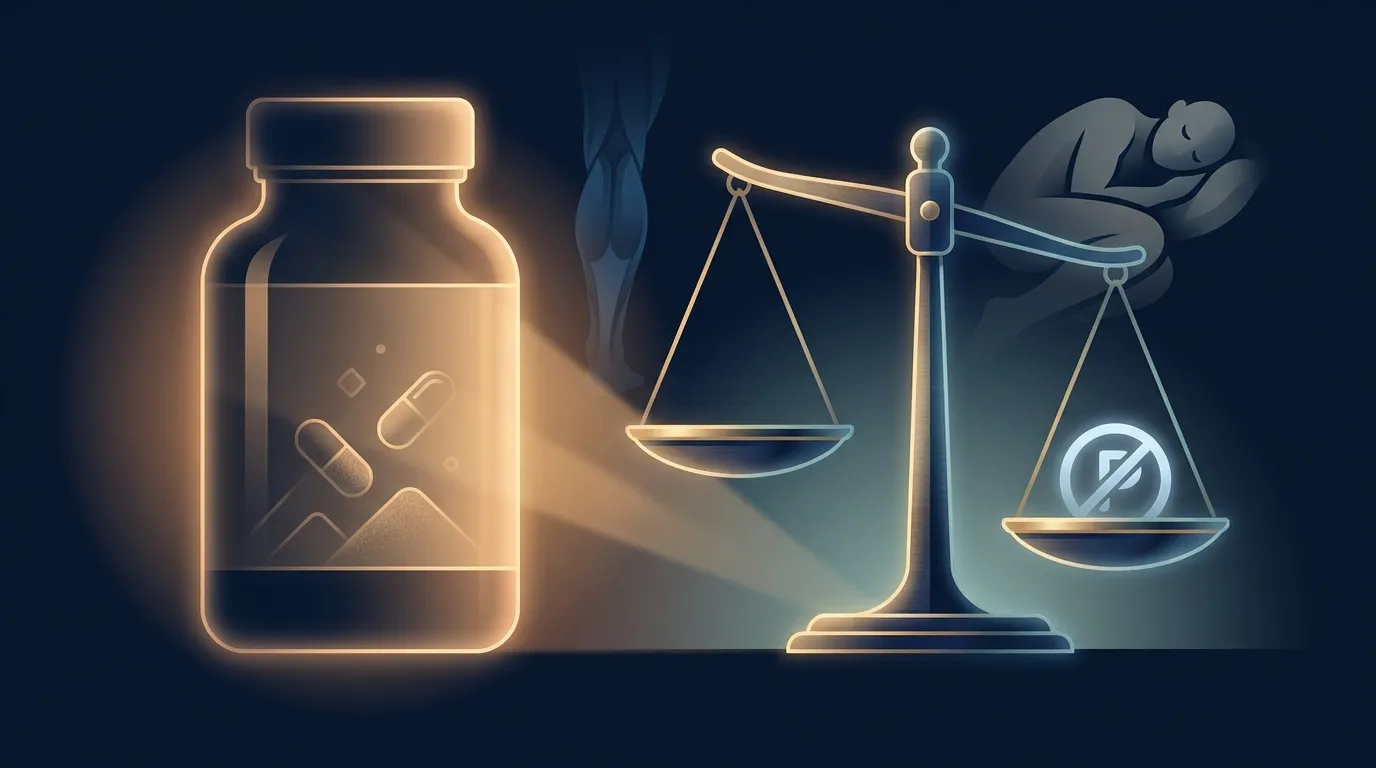 Illustration showing the gap between popular belief and clinical evidence for magnesium and muscle cramps with the Cochrane review of 11 trials finding no meaningful effect on cramp frequency