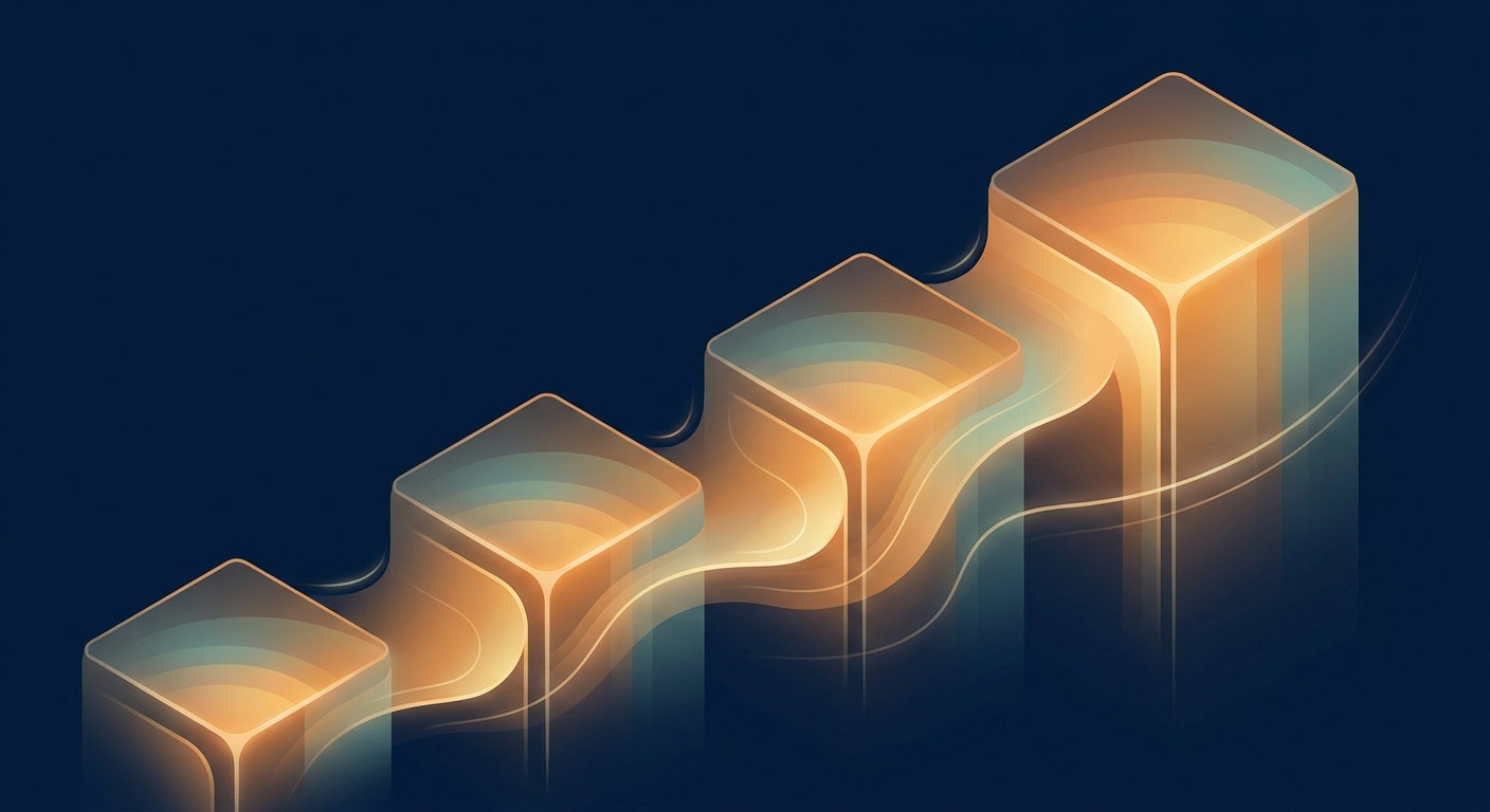 Illustration showing the concept of progressive overload with gradually increasing training demands over time