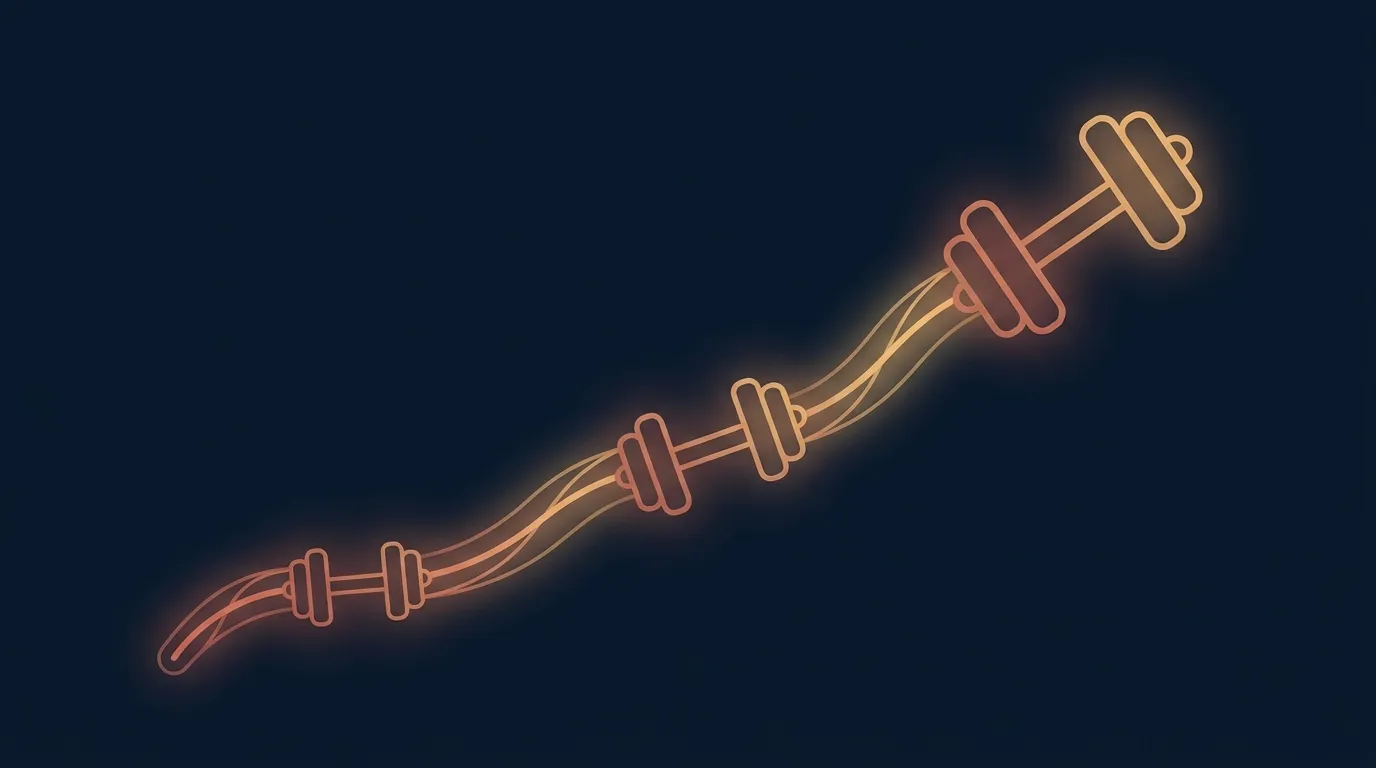 Concept illustration showing the dose-response relationship between resistance training intensity and strength gains in older adults