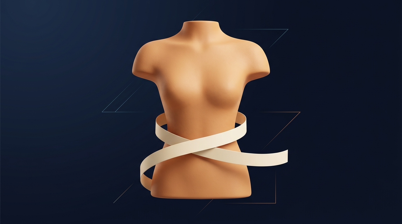 Ilustración de la técnica correcta para medir la circunferencia de cintura en el método de grasa corporal US Navy, mostrando la posición de la cinta alrededor del torso