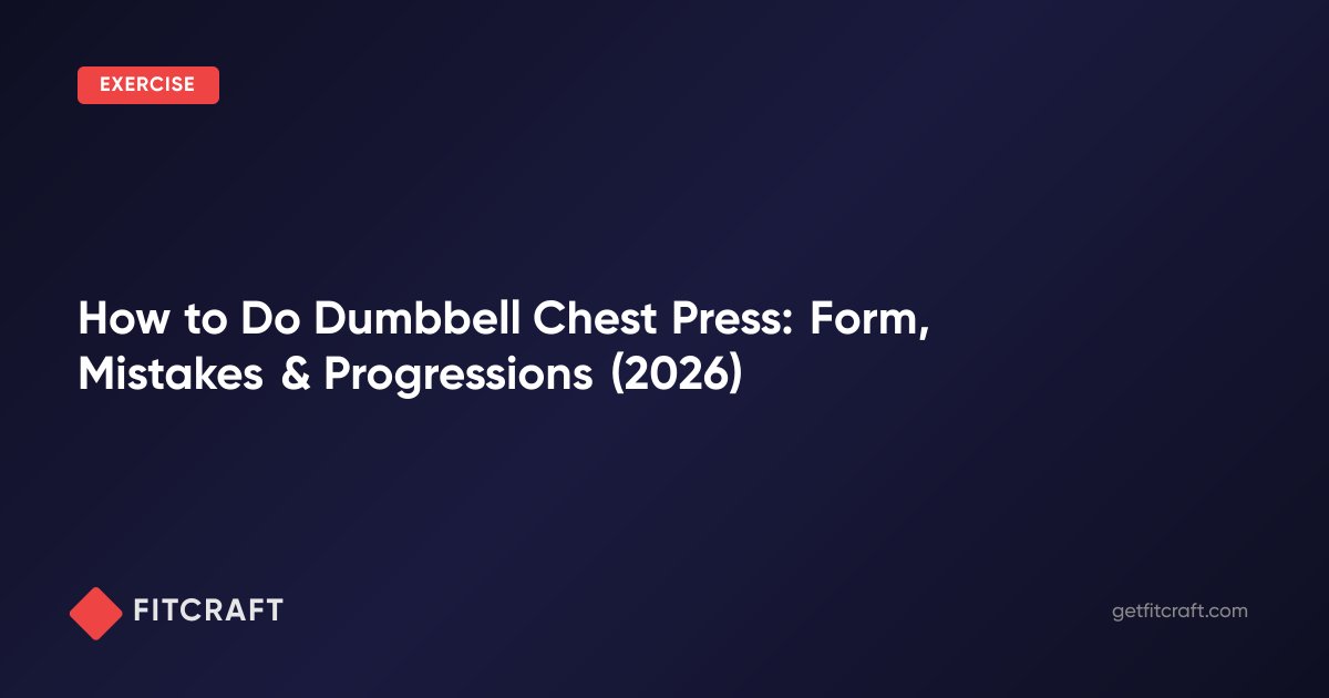 How to Do Dumbbell Chest Press: Form, Mistakes & Progressions (2026 ...