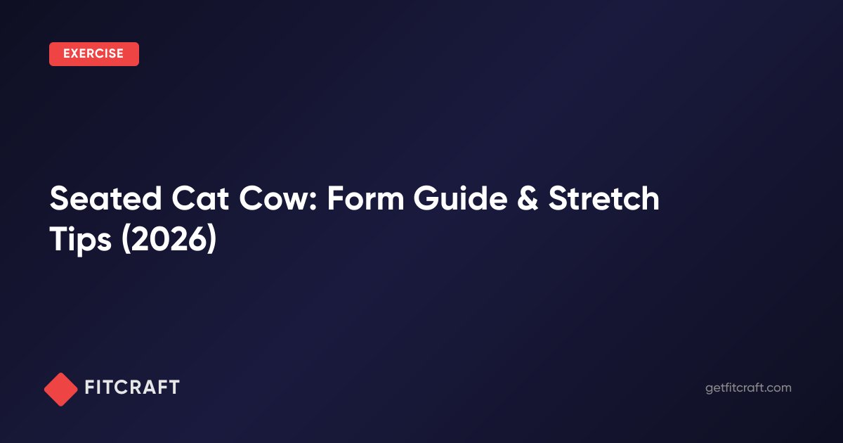 Seated Cat Cow: Form Guide & Stretch Tips (2026) — FitCraft